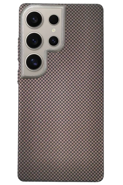 Fuchsia Samsung Galaxy S24 Ultra ile Uyumlu Besa Kablosuz Şarj Özellikli Kapak - Natural Grey ürün görseli 1