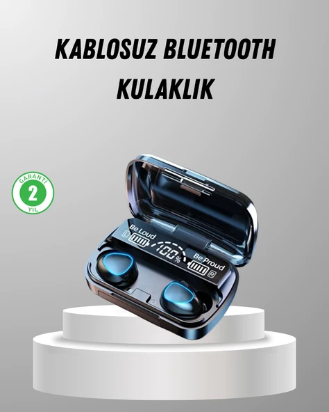 TWS Kablosuz Kulaklık Şarj Kutulu 20 Saat Kullanım Konforlu ürün görseli 1