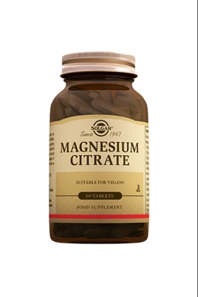 Solgar Magnesium Citrate 60 Tablet ürün görseli 1