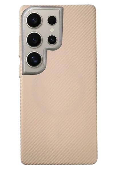 Fuchsia Samsung Galaxy S23 Ultra ile Uyumlu Besa Kablosuz Şarj Özellikli Kapak - Desert ürün görseli 1