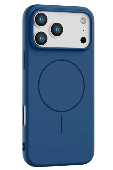 Fuchsia iPhone 17 Pro ile Uyumlu Jully Kablosuz Şarj Özellikli Kapak - Lacivert ürün görseli 1