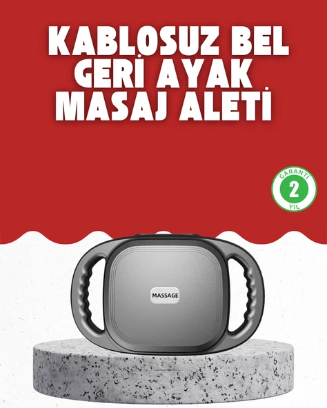 Fonksiyonlu Şarjlı Masaj Aleti 6 Başlık 2000 mAh Ergonomik Gövde ürün görseli 1
