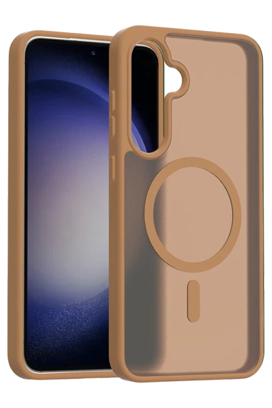 Fuchsia Samsung Galaxy A17 5G ile Uyumlu Jota Kablosuz Şarj Özellikli Kapak - Çöl Titanyum ürün görseli 1