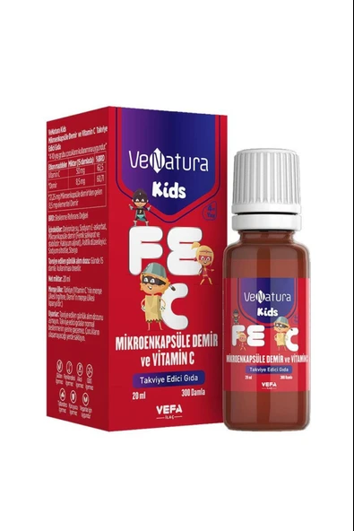 Venatura Kids Mikroenkapsüle Demir ve Vitamin C 20 ml ürün görseli 1