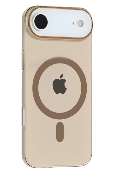 Fuchsia iPhone 17 Air ile Uyumlu PC Blank Kablosuz Şarj Özellikli Kapak - Çöl Titanyum ürün görseli 1