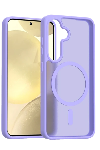 Fuchsia Samsung Galaxy S25 FE ile Uyumlu Jota Kablosuz Şarj Özellikli Kapak - Lila ürün görseli 1