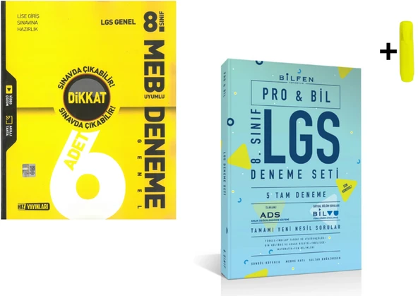 Hız Ve Bilfen 8. Sınıf LGS Genel Deneme Yeni ürün görseli 1