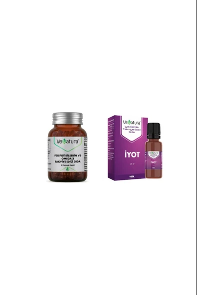 Venatura Fosfotidilserin Ve Omega 3 30 Kapsül + Venatura İyot Damla 25 ml ürün görseli 1