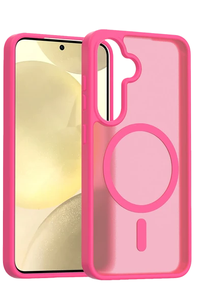 Fuchsia Samsung Galaxy A17 5G ile Uyumlu Jota Kablosuz Şarj Özellikli Kapak - Rose ürün görseli 1