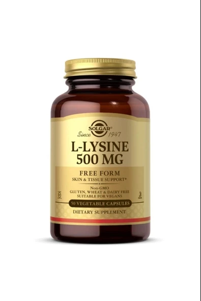 Solgar L-lysine 500 Mg 50 Kapsül ürün görseli 1