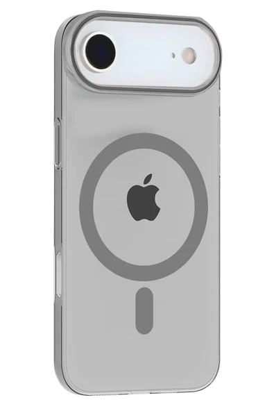 Fuchsia iPhone 17 Air ile Uyumlu PC Blank Kablosuz Şarj Özellikli Kapak - Natural Grey ürün görseli 1