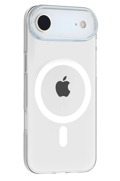 Fuchsia iPhone 17 Air ile Uyumlu PC Blank Kablosuz Şarj Özellikli Kapak - Şeffaf ürün görseli 1