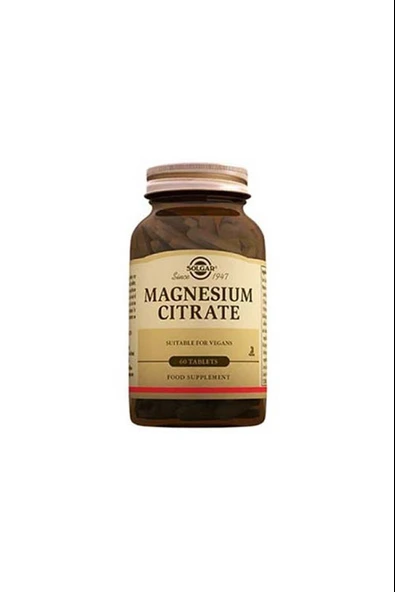 Solgar Magnesium Citrate 60 Tablet ürün görseli 1