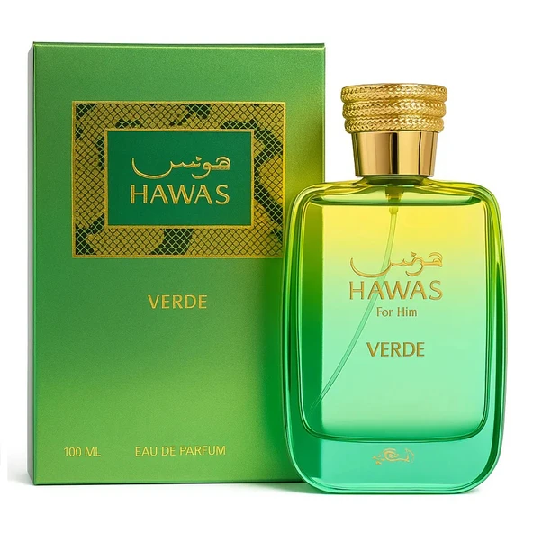 Rasasi Hawas Verde EDP 100 Ml Erkek Parfümü ürün görseli 1