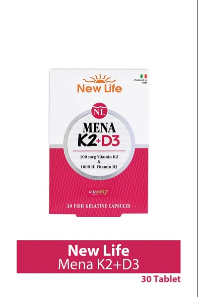 New Life Mena K2+D3 30 Kapsül ürün görseli 1
