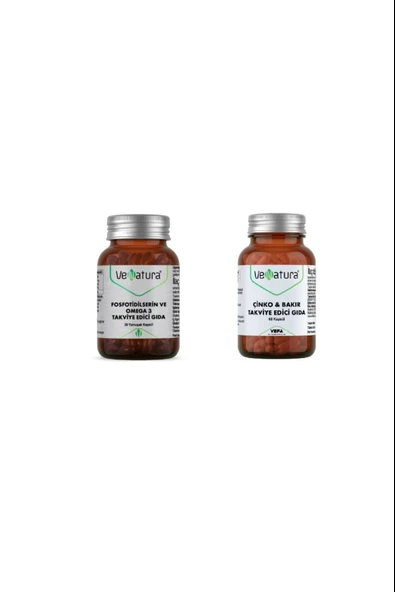 Venatura Fosfotidilserin Ve Omega 3 30 Kapsül + Venatura Çinko & Bakır 60 Kapsül ürün görseli 1