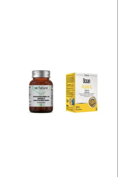 Venatura Fosfotidilserin Ve Omega 3 30 Kapsül + D3 1000 Iu 20 Ml ürün görseli 1
