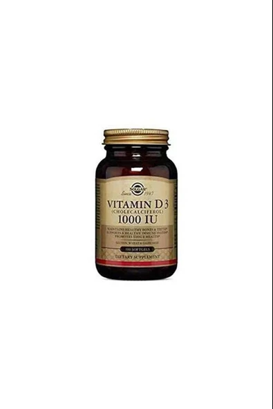 Solgar Vitamin D3 1000ıu 100 Kapsül ürün görseli 1