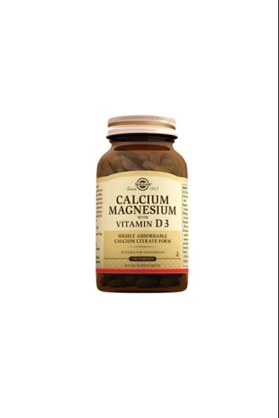 Solgar Calcium Magnesium Vitamin D3 150 Tablet ürün görseli 1