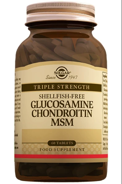 Solgar Glucosamine Chondroitin Msm 60 Tablet ürün görseli 1