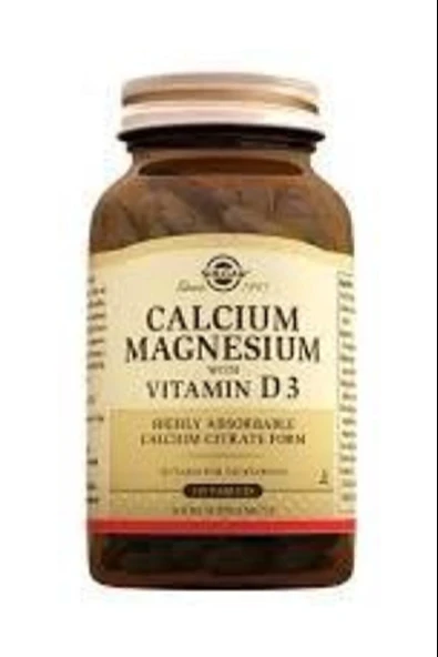 Solgar Calcium Magnesium Vitamin D3 150 Tablet - Resim 2