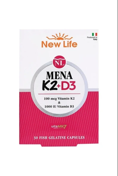 New Life Mena K2+D3 30 Kapsül ürün görseli 1
