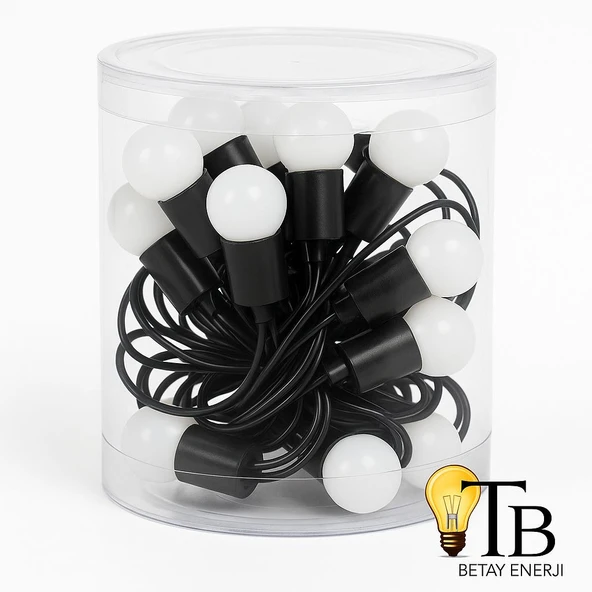 Beyaz  LED Dekor Işık 5m Mini Top Şerit Aydınlatma  Yılbaşı Parti Ev & Mağaza Dekoru ürün görseli 1