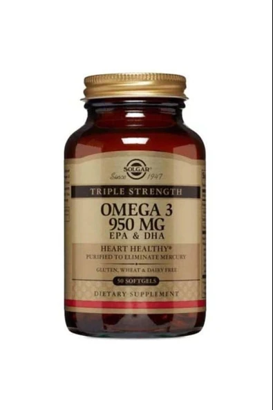 Solgar Omega 3 950 mg 50 Kapsül ürün görseli 1