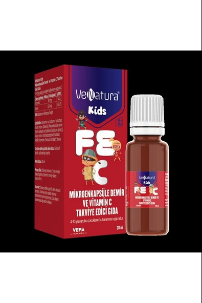 Venatura Kids Mikroenkapsüle Demir ve Vitamin C 20 ml ürün görseli 1
