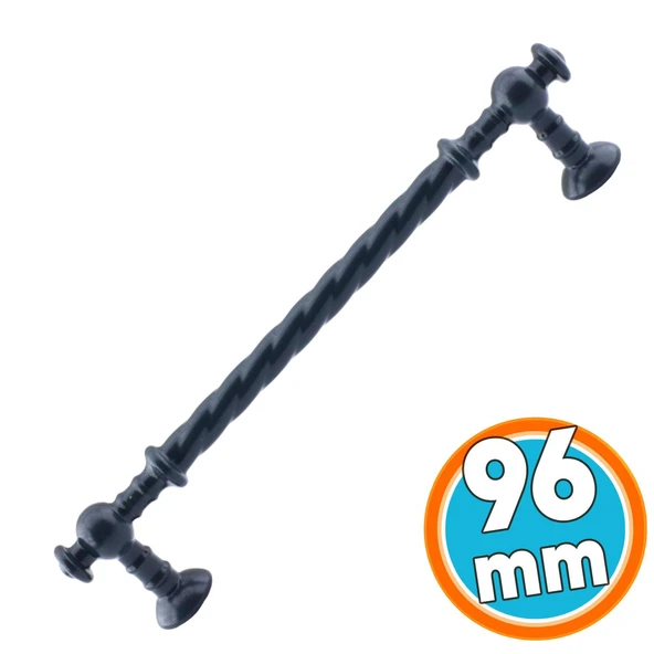 Mobilya Mutfak Dolabı Çekmece Dolap Kapak Kulpu Kulbu Antrasit (96 MM-9.6 CM) Metal Kulpları ürün görseli 1