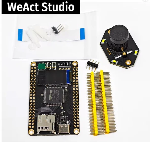 WeAct Studio STM32H750VBT6 Geliştirme Kartı Kit - 0.96" ST7735 TFT LCD, OV7725 Kamera Modülü, 8MB QSPI Flash, 8MB SPI Flash ürün görseli 1