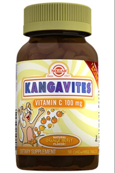 Solgar Kangavites Chewable Vitamin C 100 mg 90 Tablet ürün görseli 1