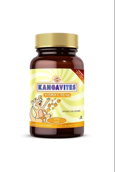 Solgar Kangavites Chewable Vitamin C 100 mg 90 Tablet ürün görseli 1