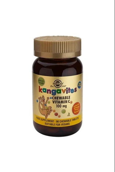 Solgar Kangavites Chewable Vitamin C 100 mg 90 Tablet ürün görseli 1