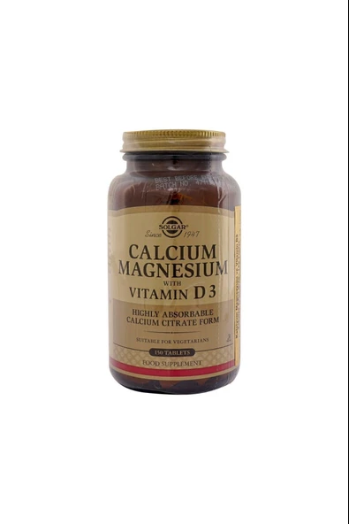 Solgar Calcium Magnesium Vitamin D3 150 Tablet ürün görseli 1