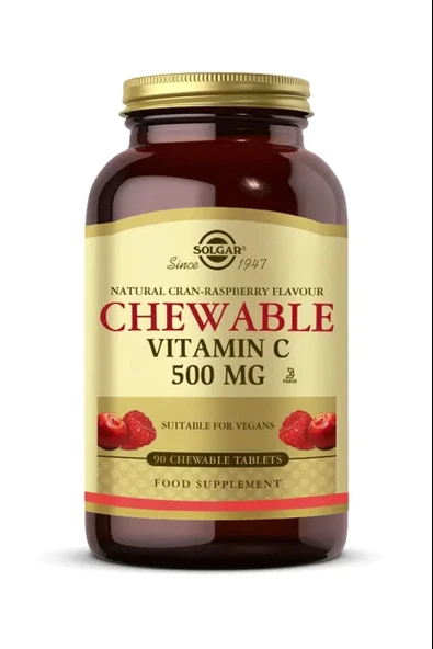 Solgar Chewable Vitamin-C 500 mg 90 Tablet ürün görseli 1