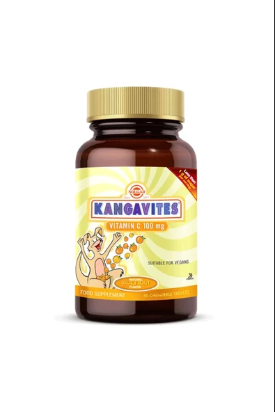 Solgar Kangavites Chewable Vitamin C 100 mg 90 Tablet ürün görseli 1