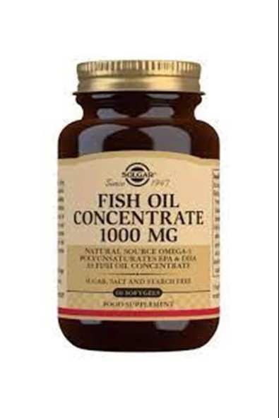 Solgar Fish Oil Concentrate 1000 mg 60 Softgel ürün görseli 1
