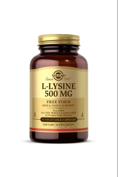 Solgar L-lysine 500 Mg 50 Kapsül ürün görseli 1