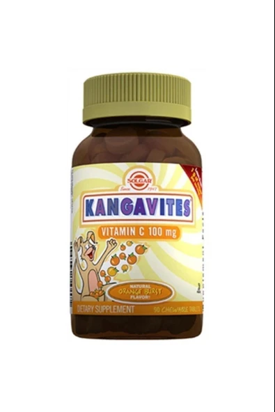 Solgar Kangavites Chewable Vitamin C 100 mg 90 Tablet ürün görseli 1