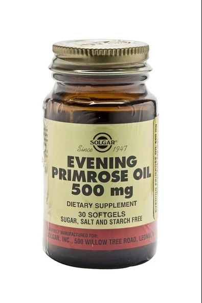 Solgar Evening Primrose Oil 500 Mg 30 Kapsül ürün görseli 1