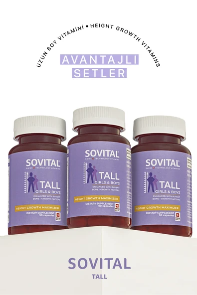 Sovital Tall Uzamaya Yardımcı 90 Softgels 3 Adet ürün görseli 1