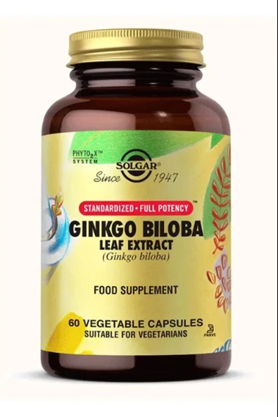 Solgar Ginkgo Biloba Leaf Extract 60 Kapsül ürün görseli 1