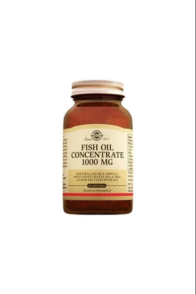 Solgar Fish Oil Concentrate 1000 mg 60 Softgel ürün görseli 1