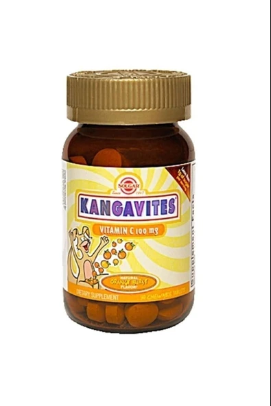 Solgar Kangavites Chewable Vitamin C 100 mg 90 Tablet ürün görseli 1