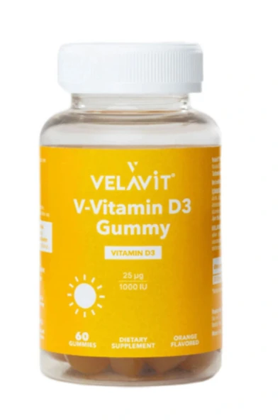 Velavit V-Vitamin D3 Gummy 60 Gummies ürün görseli 1