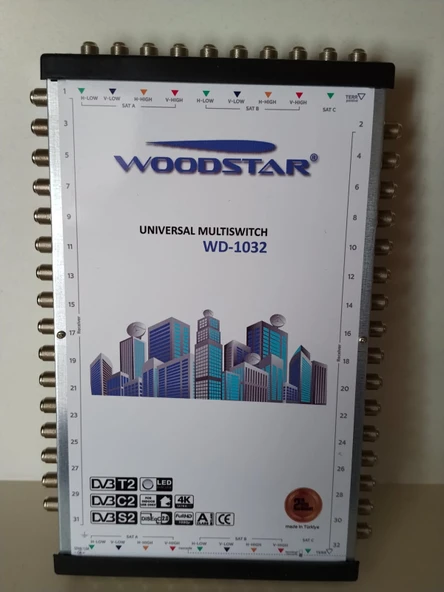 WOODSTAR WD-10/32 DISEqC MULTISWITCH UYDU SANTRALİ ürün görseli 1