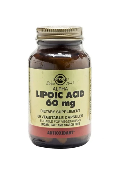 Solgar Alpha Lipoic Acid 60 mg 60 Kapsül ürün görseli 1