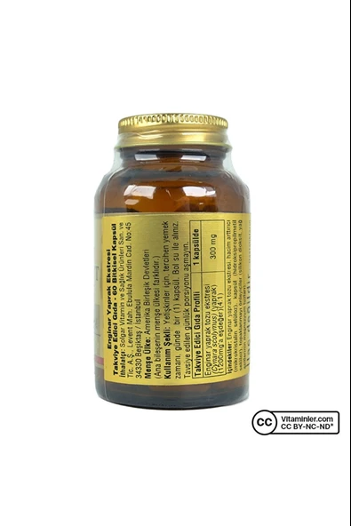Solgar Artichoke Leaf Extract 60 Kapsül - Resim 2