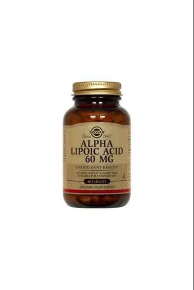 Solgar Alpha Lipoic Acid 60 mg 60 Kapsül ürün görseli 1